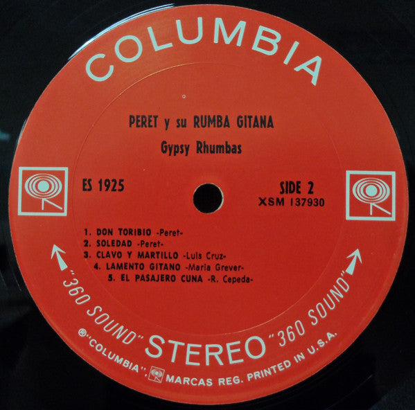 Peret Y Su Rumba Gitana* - Gypsy Rhumbas - LP