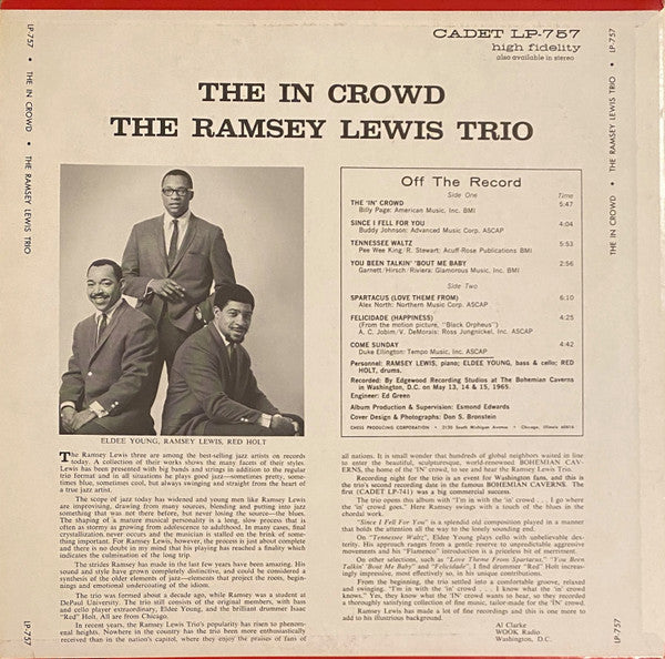 The Ramsey Lewis Trio - The In Crowd - LP