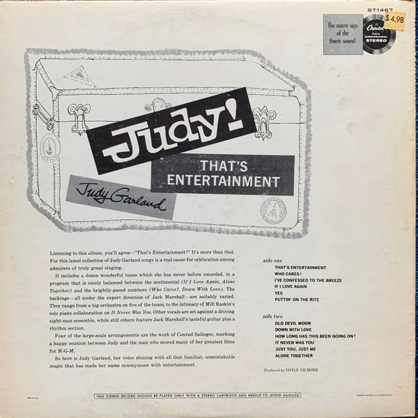 Judy Garland - Judy That's Entertainment! - LP