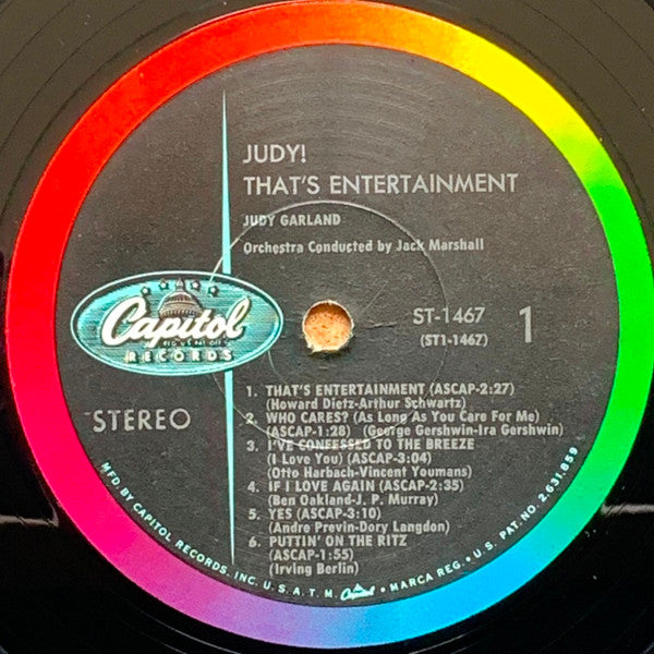 Judy Garland - Judy That's Entertainment! - LP