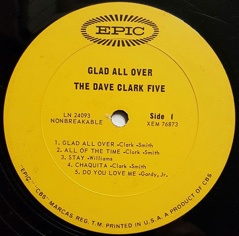 The Dave Clark Five - Glad All Over - LP