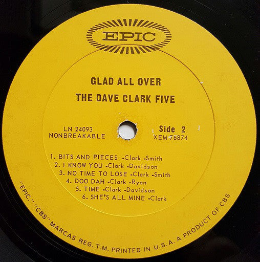 The Dave Clark Five - Glad All Over - LP