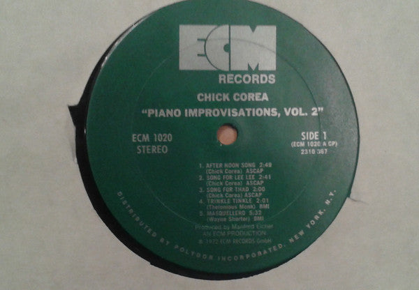 Chick Corea - Piano Improvisations, Vol. 2 - LP