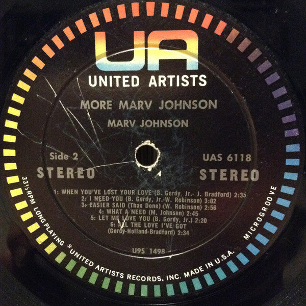 Marv Johnson - More Marv Johnson - LP