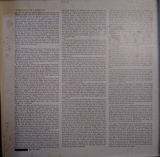Richard Wagner, Wiener Philharmoniker, Hans Knappertsbusch - Die Meistersinger Von Nürnberg - Complete - LP
