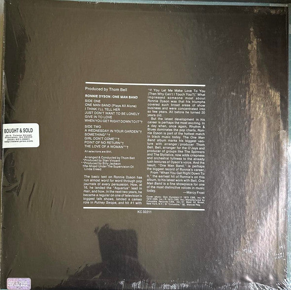 Ronnie Dyson - One Man Band - LP