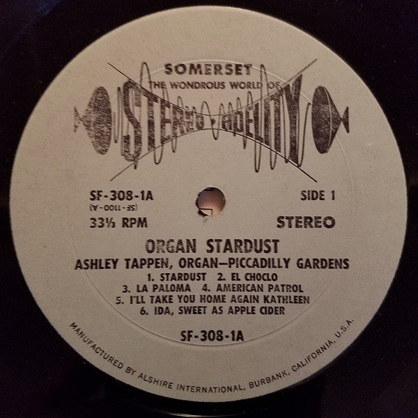 Ashley Tappen - Hammond Organ Favorites In The Ken Griffin Style - LP