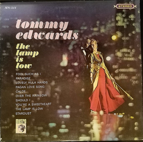 Tommy Edwards - The Lamp Is Low - LP