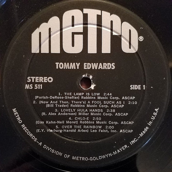 Tommy Edwards - The Lamp Is Low - LP