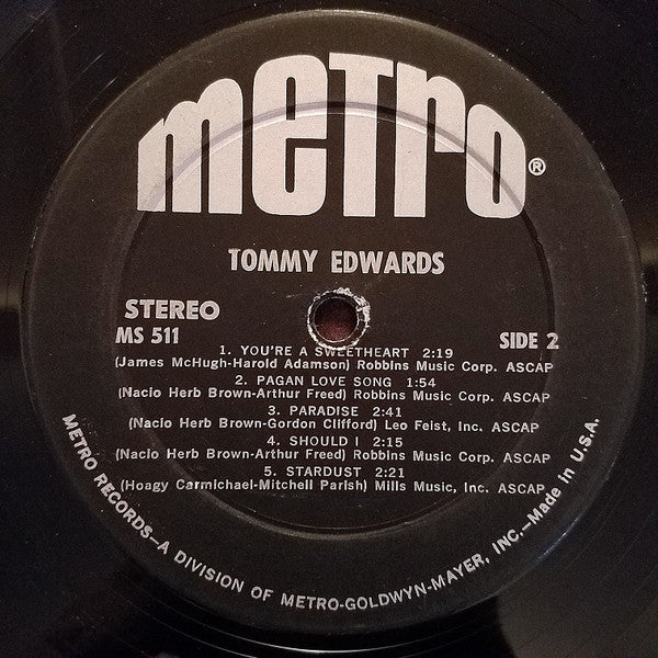 Tommy Edwards - The Lamp Is Low - LP