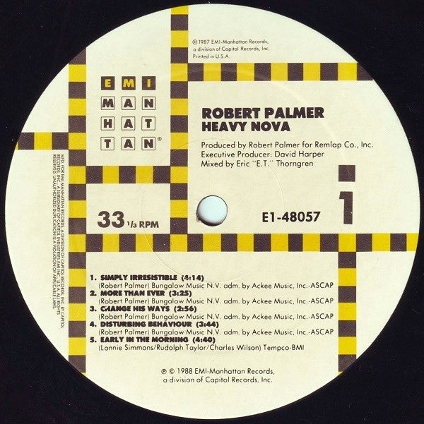 Robert Palmer - Heavy Nova - LP
