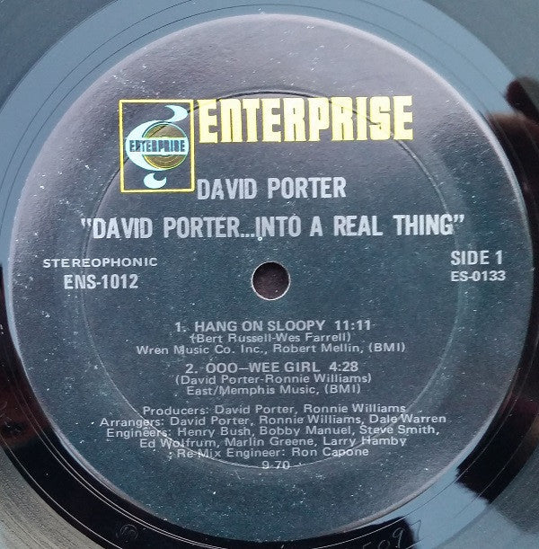 David Porter - ...Into A Real Thing - LP
