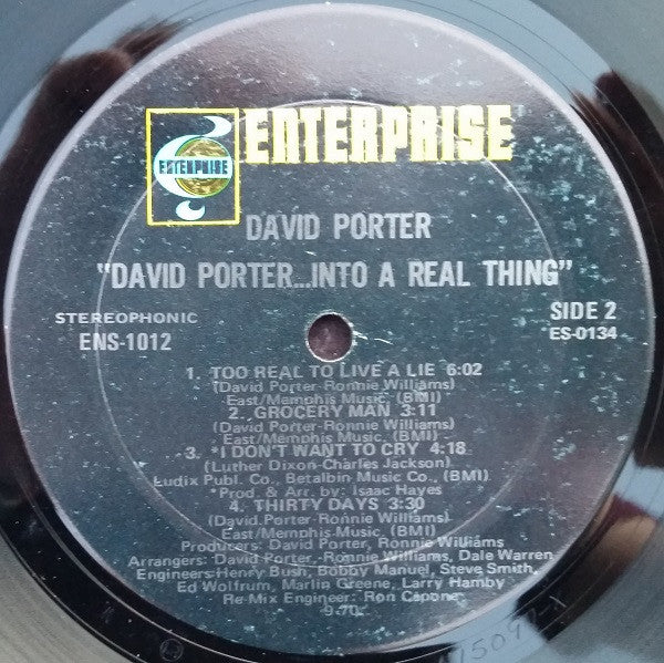 David Porter - ...Into A Real Thing - LP