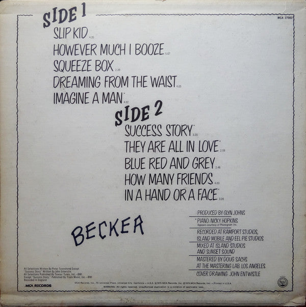 The Who - The Who By Numbers - LP