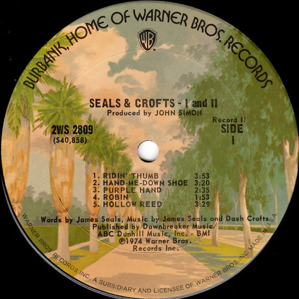 Seals & Crofts - I And II - LP