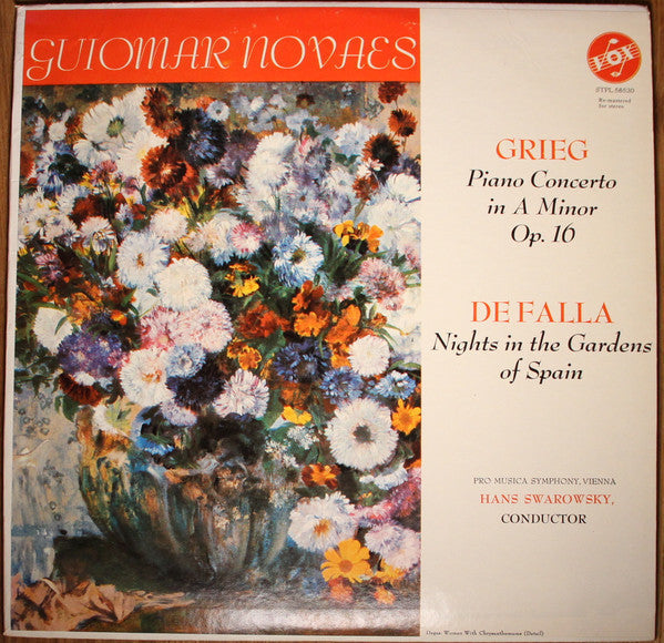 Guiomar Novaes, Pro Musica Symphony, Vienna*, Hans Swarowsky, Grieg*, De Falla* - Piano Concerto In A Minor Op. 16 / Nights In The Gardens Of Spain - LP