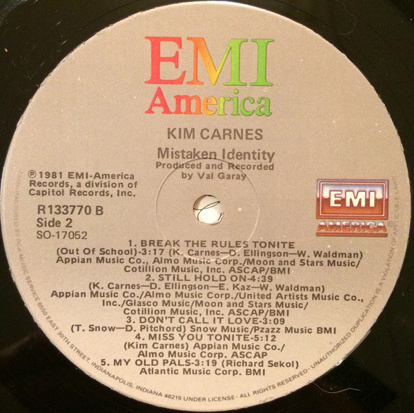 Kim Carnes - Mistaken Identity - LP