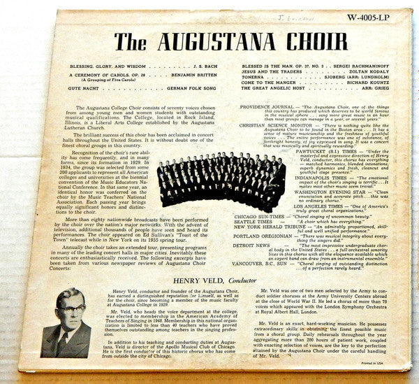 The Augustana Choir, Henry Veld - The Augustana Choir - LP