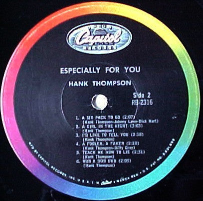 Hank Thompson - Especially For You - LP