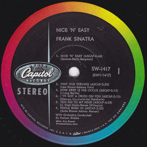 Frank Sinatra - Nice 'N' Easy - LP