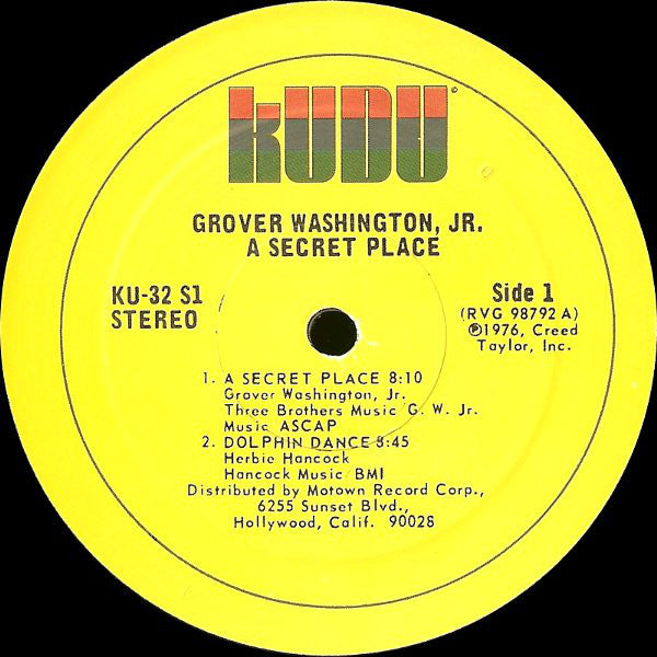 Grover Washington, Jr. - A Secret Place - LP