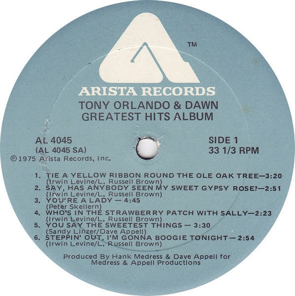 Tony Orlando & Dawn - Greatest Hits