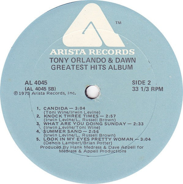 Tony Orlando & Dawn - Greatest Hits