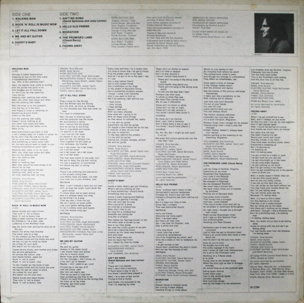 James Taylor (2) - Walking Man - LP