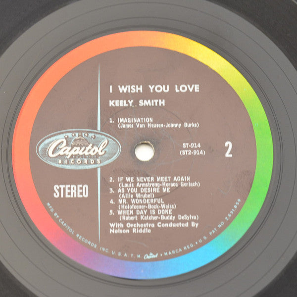 Keely Smith - I Wish You Love - LP