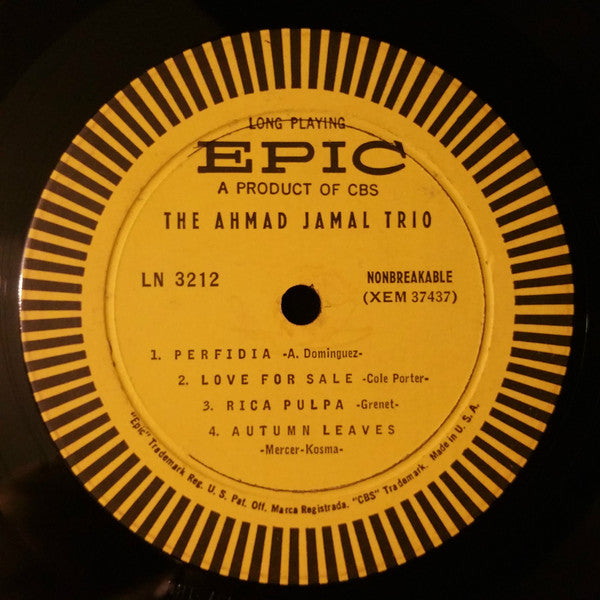The Ahmad Jamal Trio* - The Ahmad Jamal Trio - LP
