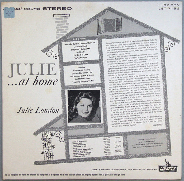 Julie London - Julie...At Home - LP