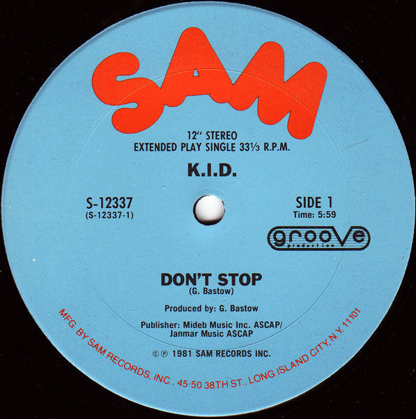 K.I.D. - Don't Stop - LP