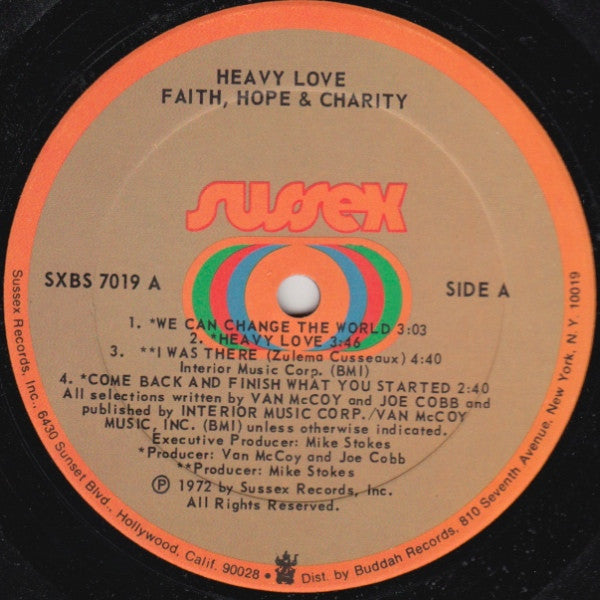 Faith, Hope & Charity - Heavy Love - LP