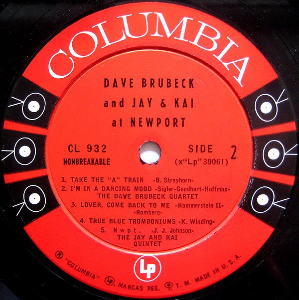 Dave Brubeck And Jay* & Kai* - At Newport - LP