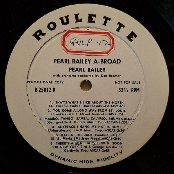 Pearl Bailey - Pearl Bailey A-Broad - LP