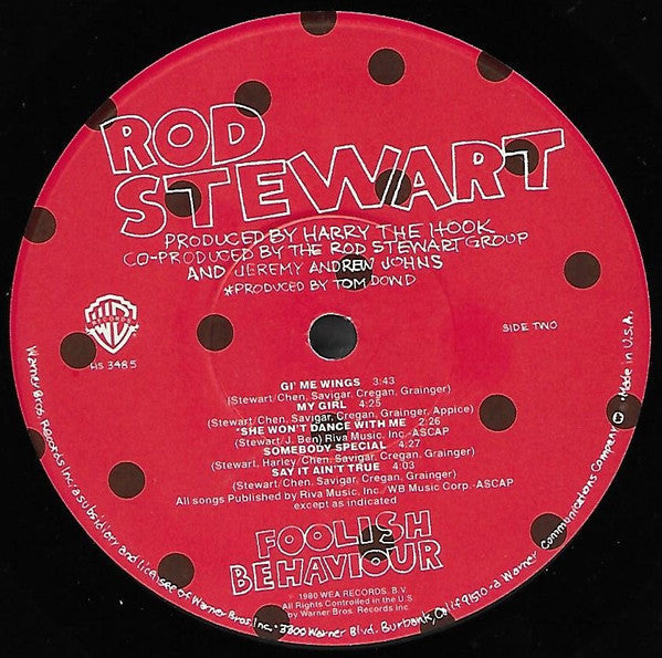 Rod Stewart - Foolish Behaviour - LP