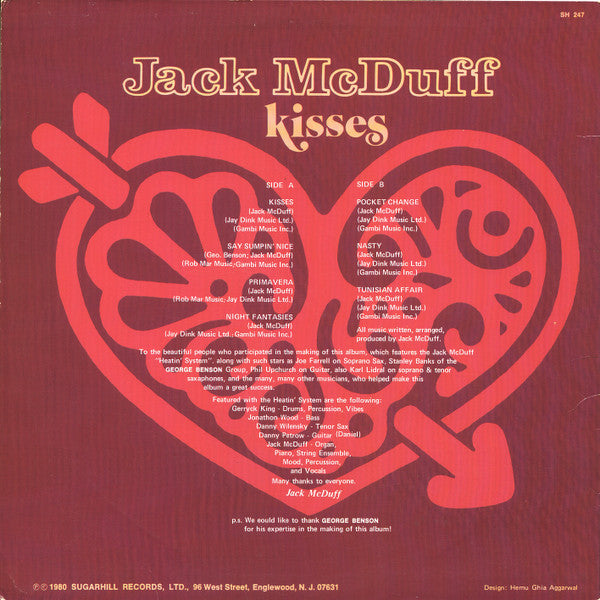 Jack McDuff* - Kisses - LP