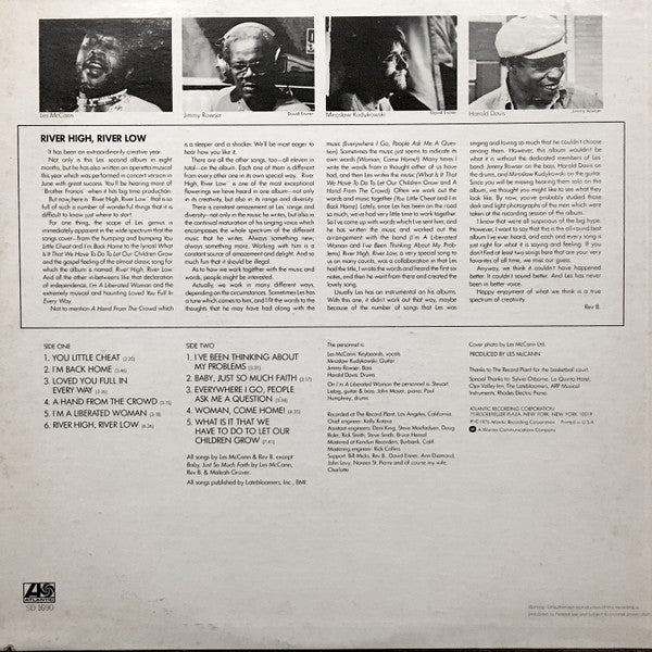 Les McCann - River High, River Low - LP