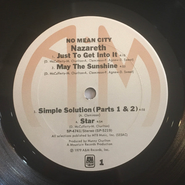 Nazareth  - No Mean City - LP