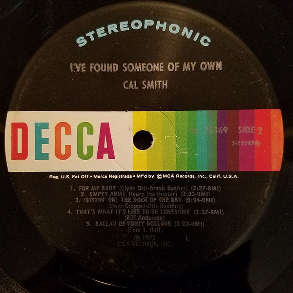 Cal Smith - I've Found Someone Of My Own - LP