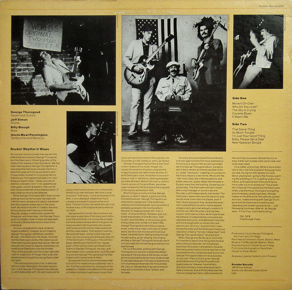George Thorogood And The Destroyers* - Move It On Over - LP