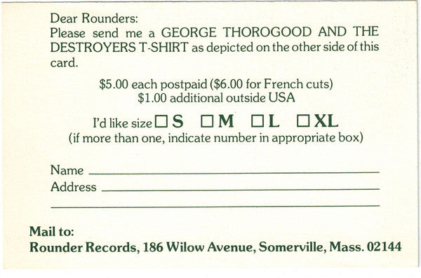 George Thorogood And The Destroyers* - Move It On Over - LP