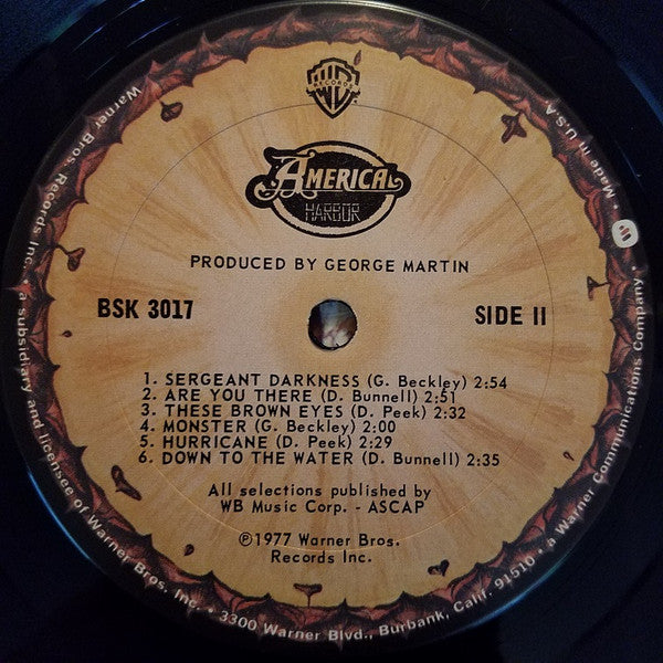 America  - Harbor - LP
