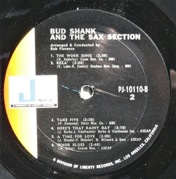 Bud Shank - Bud Shank And The Sax Section - LP