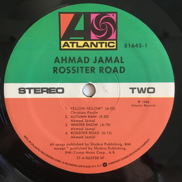 Ahmad Jamal - Rossiter Road - LP