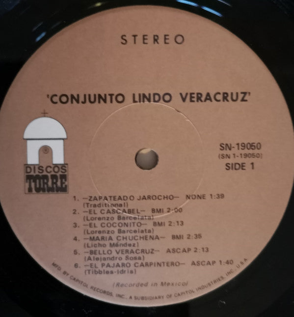 Conjunto Lindo Veracruz* - Alegria Jarocha - LP