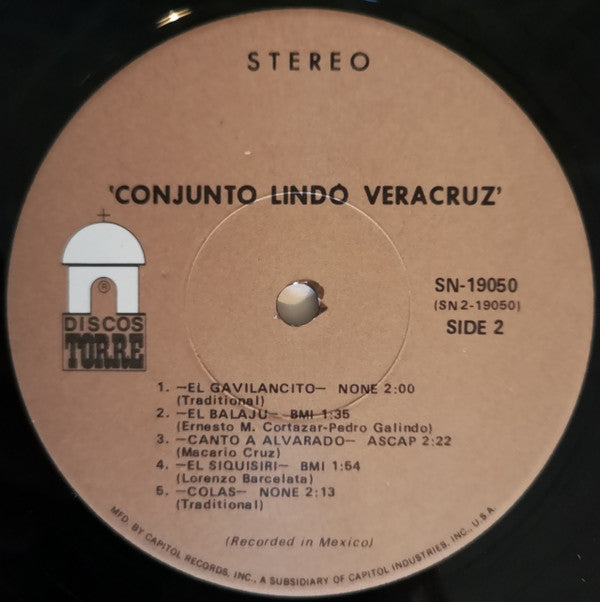 Conjunto Lindo Veracruz* - Alegria Jarocha - LP