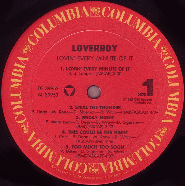 Loverboy - Lovin' Every Minute Of It - LP