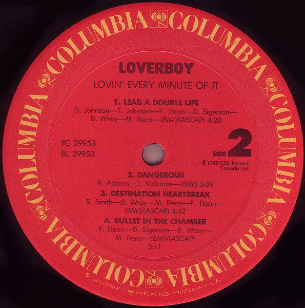 Loverboy - Lovin' Every Minute Of It - LP