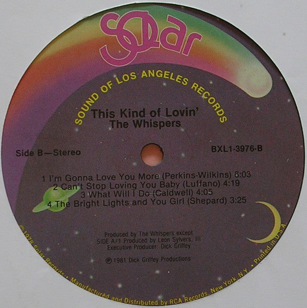 The Whispers - This Kind Of Lovin' - LP
